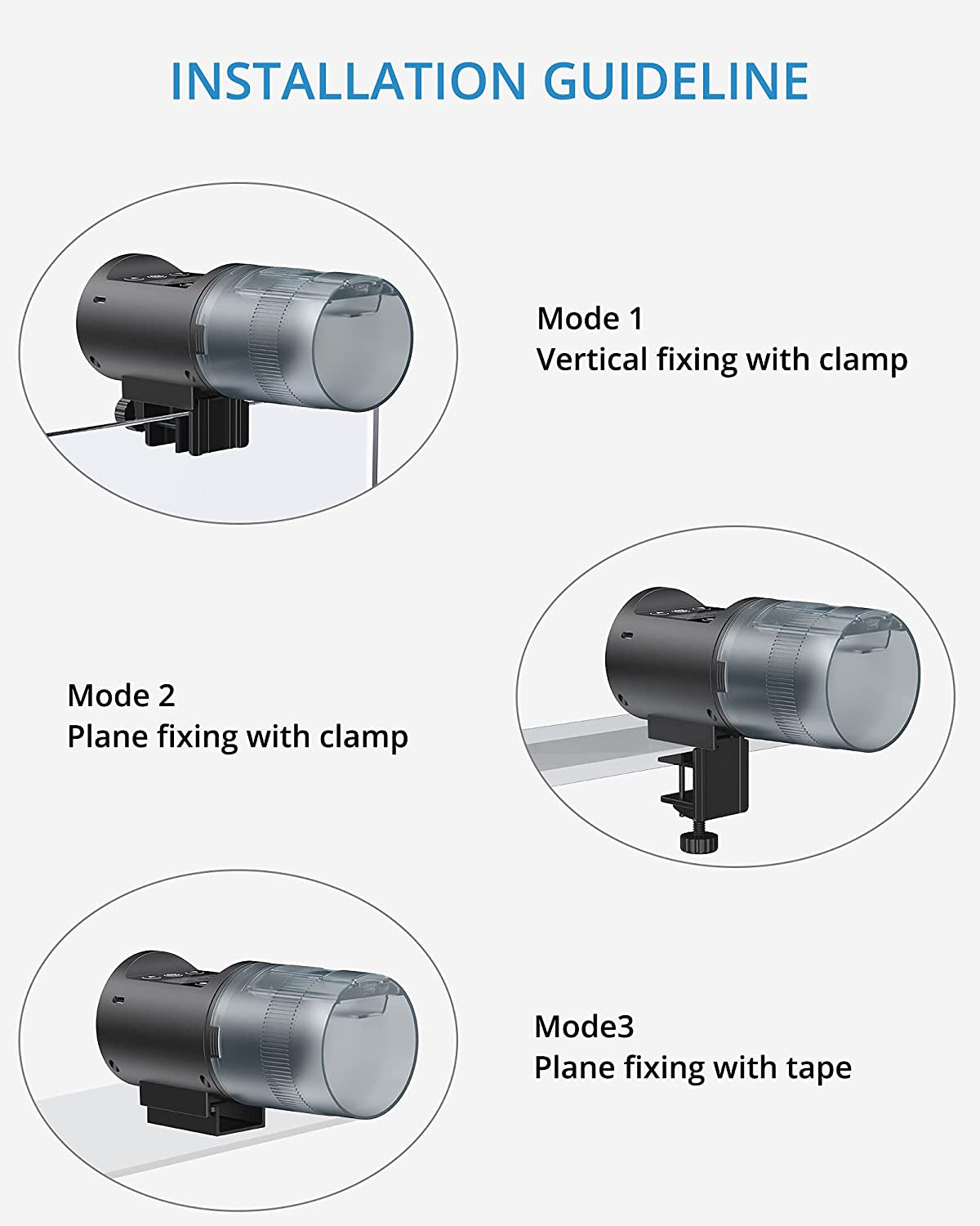 Programmable Automatic Fish Feeder for Fish Tank and Aquarium