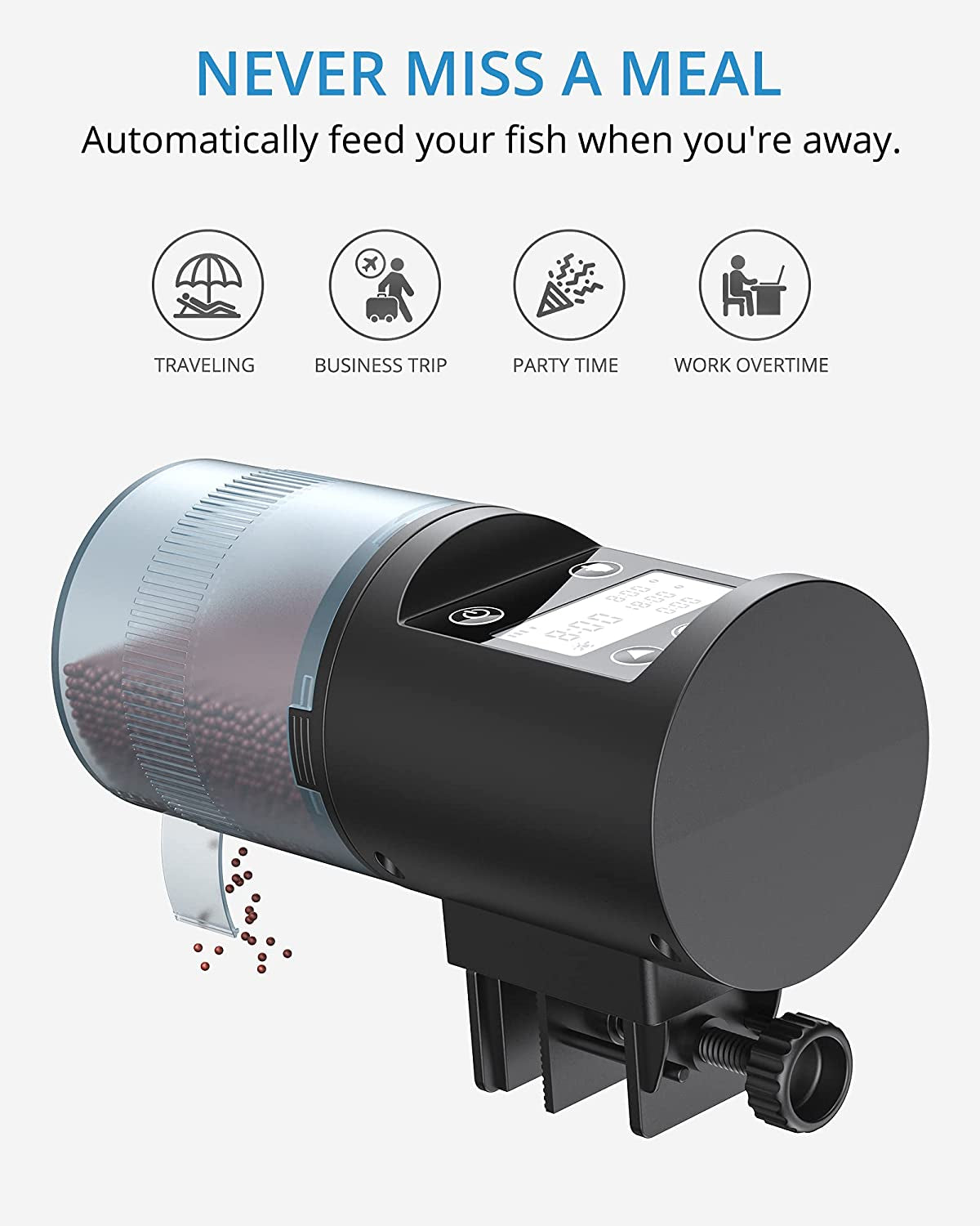 Programmable Automatic Fish Feeder for Fish Tank and Aquarium