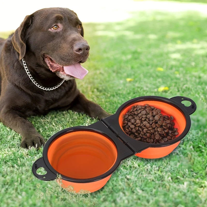 Superidag Collapsible Double Dog Bowl