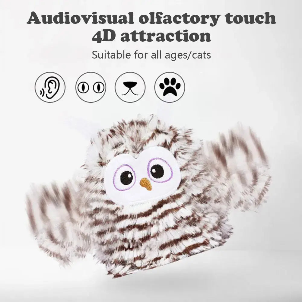 Rocking Owl Cat Toy