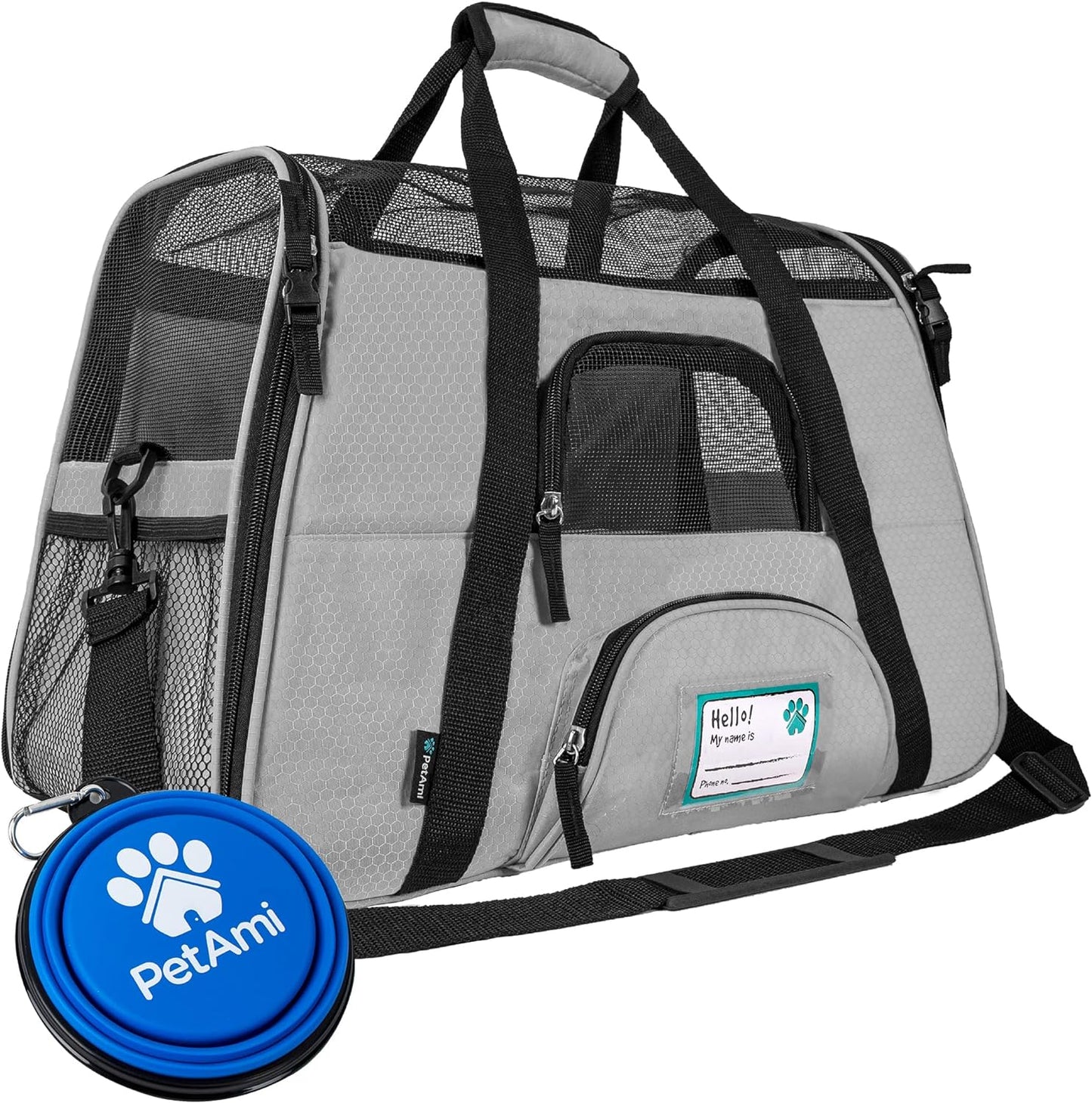 Airline Approved Pet Carrier for Cat or Small Dogs,  Ventilated Pet Carrying Bag Medium Large Kitten Puppy, Pink