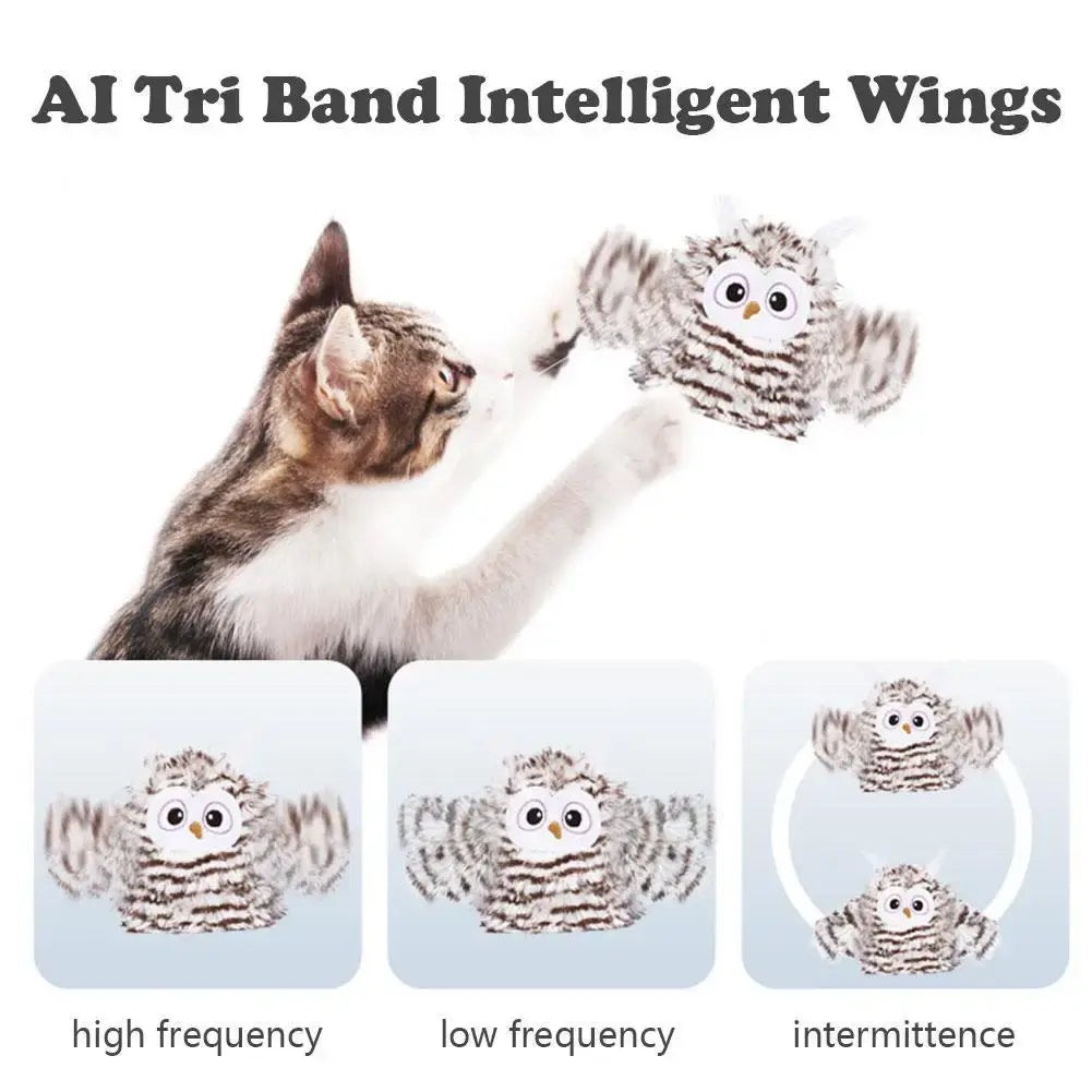 Rocking Owl Cat Toy