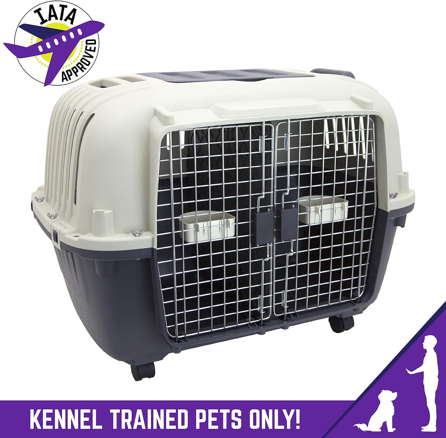 Double Wire Door Plastic Kennel (CM-0699-CS01)