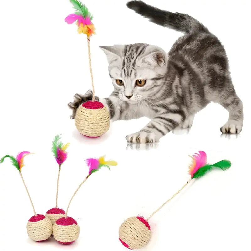 Cat Scratching Ball Toy